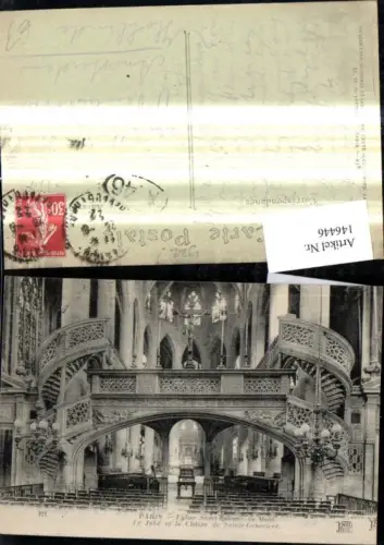 146446,Paris L Eglise Saint Etienne du Mont Innenansicht Kirche