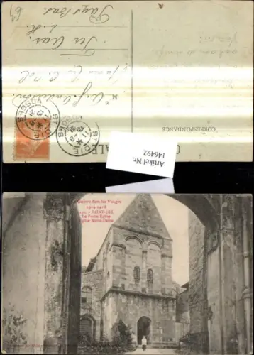 146492,La Guerre dans les Vosges Saint die Eglise Notre Dame