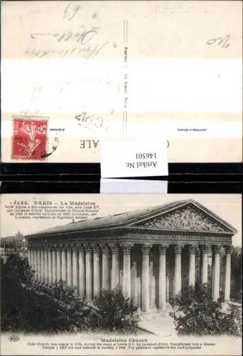 146501,Paris La Madeleine Madeleine Church Kirche