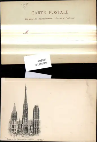 146502,Rouen Les Fleches de la Cathedrale Kirche
