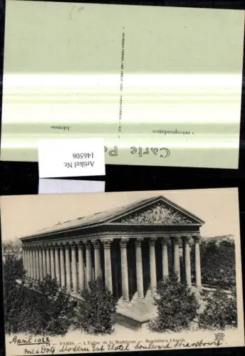 146506,Paris L Eglise de la Madeleine Magdalens Church Kirche