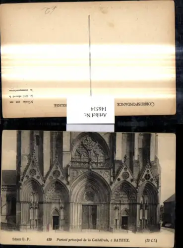 146514,Bayeux Portail principal de la Cathedrale Kirche