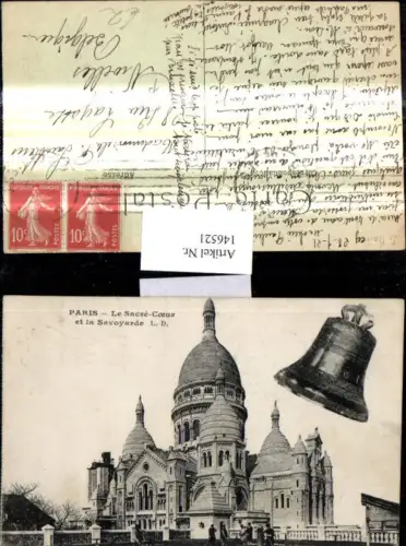 146521,Fotomontage Paris Le Sacre Coeur et la Savoyarde Glocke Kirche