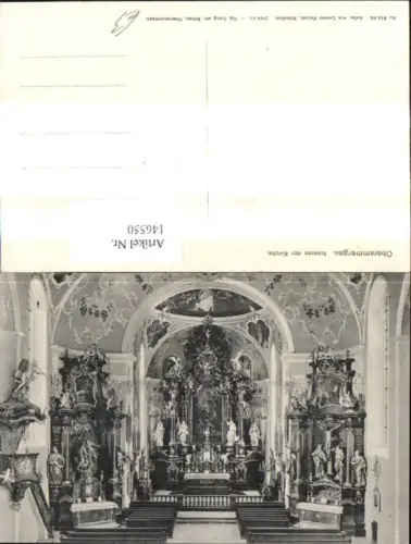 146550,Oberammergau Inneres d. Kirche Altar