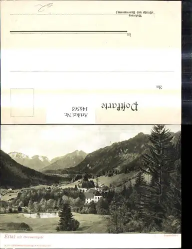 146565,Ettal m. Graswangtal Kirche Kloster