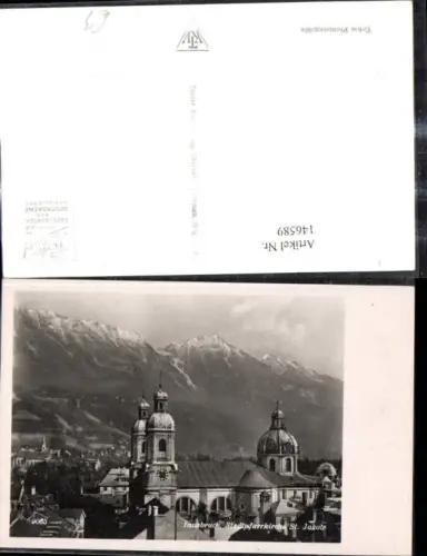 146589,Foto Ak Innsbruck Stadtpfarrkirche St Jakob Kirche