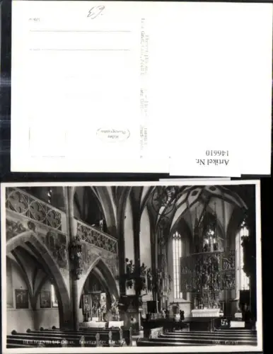 146610,Foto Ak Heiligenblut Inneres d. Kirche Altar