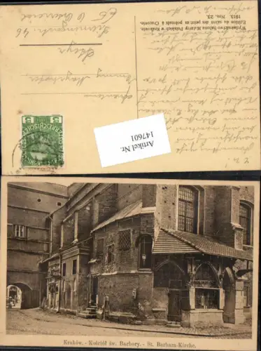 147601,Krakow Barbara Kirche Krakau