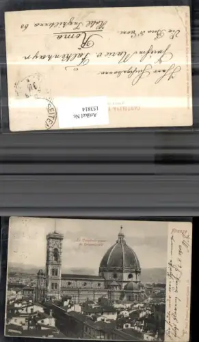 153814,Firenze Florenz La Cattedrale pressa da Orsanmichele Kirche Kathredrale 1903 Toscana