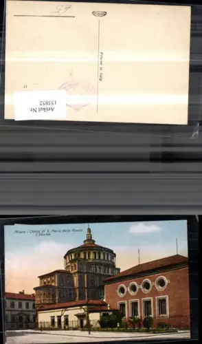 153852,Milano Chiesa di S. Maria delle Grazie L Abside Ansicht Kirche Kathedrale Mailand Lombardia