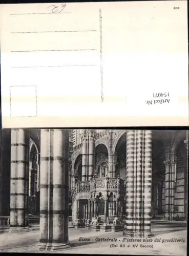 154071,Siena Cattedrale L interno visto dal presbiterio Kirche Innenansicht
