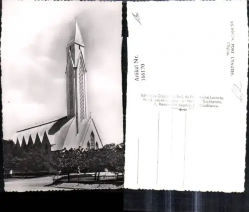166170,Foto Ak Port Lyautey L Eglise Kirche