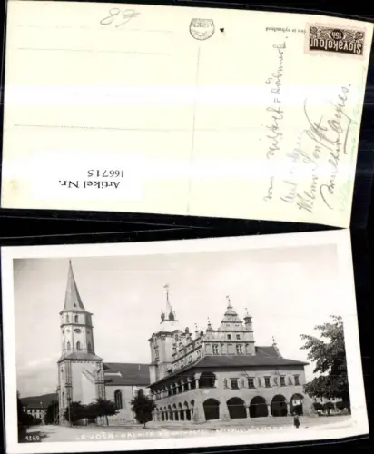 166715,Levoca Radnica Rim Kat Kostol Rathaus Röm Kath Kirche