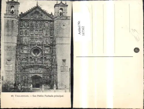 167362,Valladolid San Pablo Fachada principal Kirche