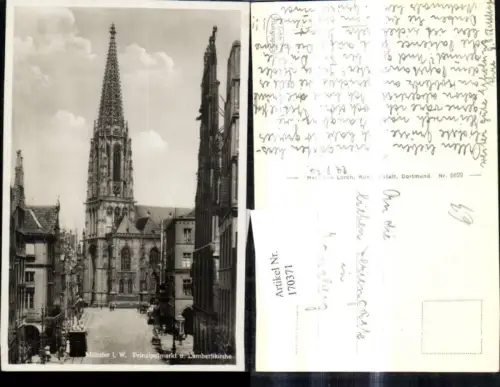 170371,Münster i. Westfalen Prinzipalmarkt u. Lambertikirche Kirche