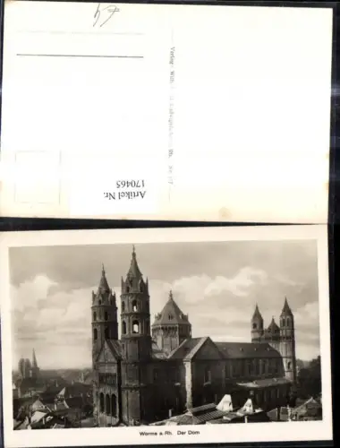 170465,Worms a. Rhein Der Dom Kirche