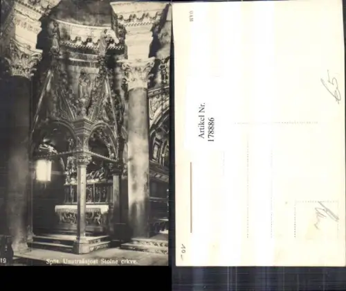 178886,Kroatien Foto Ak Split Unutrasnjost Stolne crkve Kirche Innenansicht
