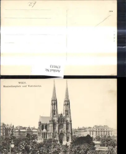 179553,Wien Maximilianplatz Votivkirche Kirche