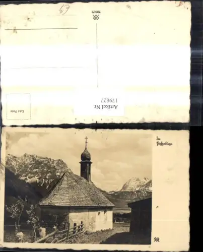 179627,Foto Ak Kirche Kapelle Hochgebirge Bergkulisse