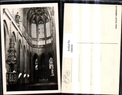180850,Mittelböhmen Kuttenberg Kutna Hora Foto Ak Kirche Innenansicht