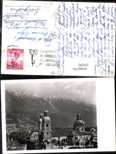 216292,Foto Ak Innsbruck Stadtpfarrkirche St Jakob Kirche