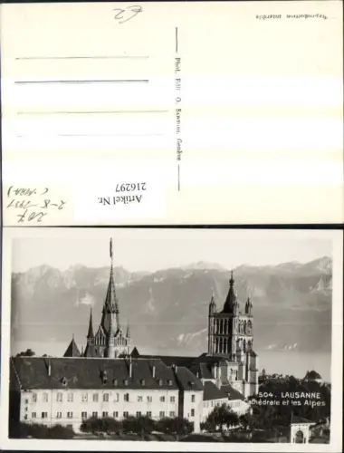 216297,Lausanne Le Cathedrale et les Alpes Kathedrale Kirche Dom