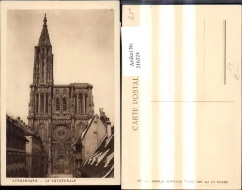 216324,Strasbourg Straßburg La Cathedrale Kathedrale Kirche