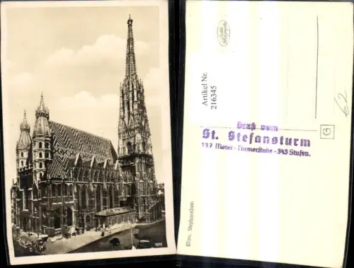 216345,Foto Ak Wien Stephansdom Dom