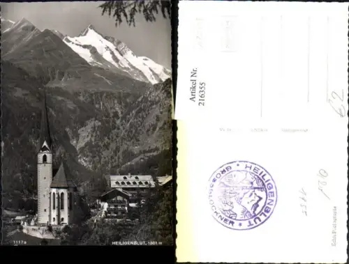 216355,Foto Ak Heiligenblut u. Großglockner Kirche