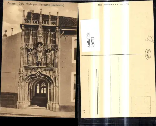 266752,Aachen Dom Pforte z. Kreuzgang Drachentor pub Stengel Co 2206