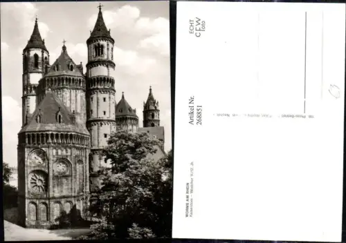 268851,Foto Ak Worms a. Rhein Kaiserdom Westchor