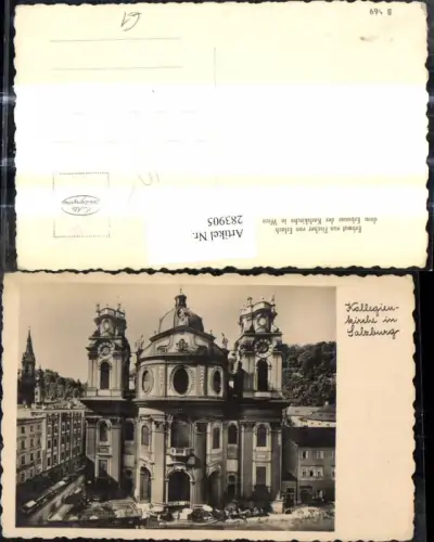 283905,Foto Ak Salzburg Kollegienkirche Kirche