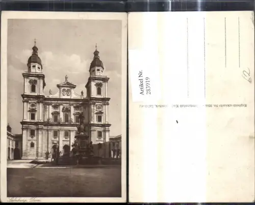 283919,Salzburg Dom Frontansicht