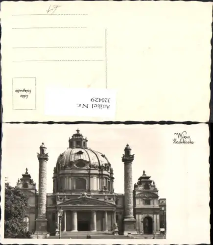320429,Foto Ak Wien Karlskirche Kirche