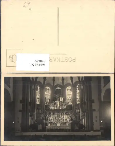 320439,Foto Ak Kirche Innenansicht