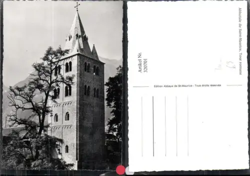320701,Foto Ak Abbatiale de Saint Maurice Tour romane Kirche Turm