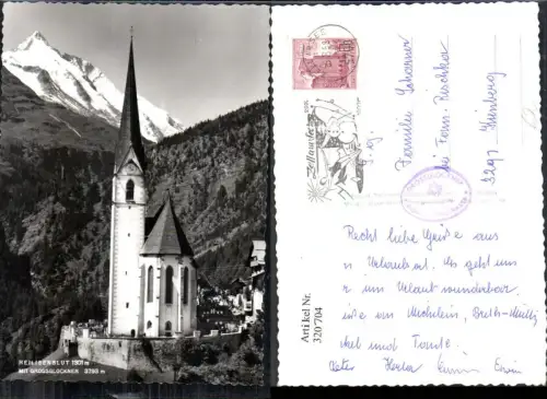 320704,Foto Ak Heiligenblut m. Großglockner Kirche