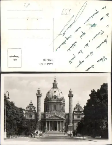 320728,Foto Ak Wien Karlskirche Kirche