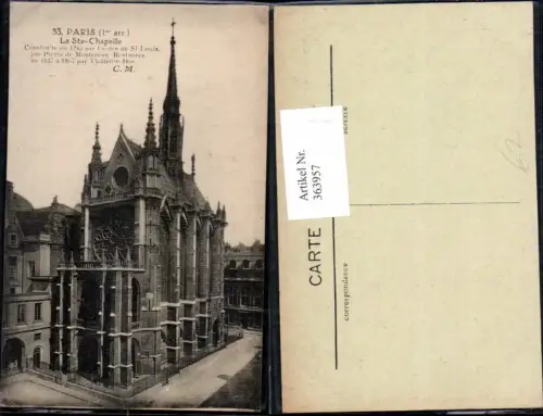363957,Kirche Paris La Ste-Chapelle