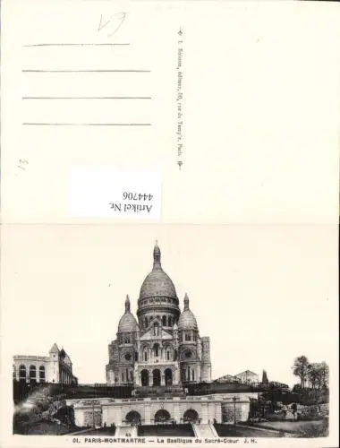 444706,Paris Montmartre La Basilika du Sacre Coeur Kirche Basilika