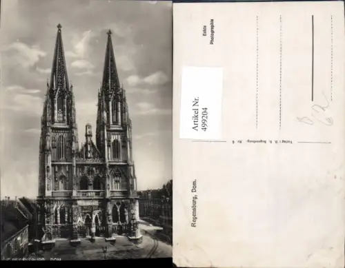 499204,Foto Ak Regensburg Dom