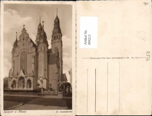 499213,Speyer a. Rhein St Josefskirche Kirche