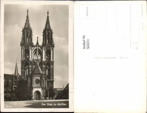 563211,Foto Ak Meißen Kirche Dom