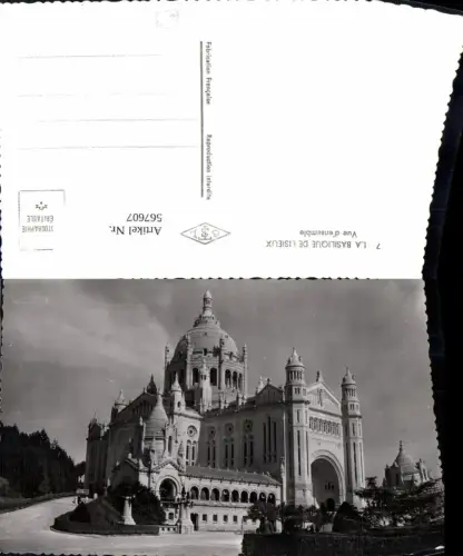 567607,Foto Ak La Basilique de Lisieux Vue d ensemble Basilika