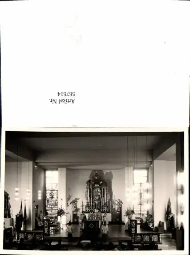 567614,Foto Ak Kirche Innenansicht m. Hl. Messe Priester Pfarrer Religion