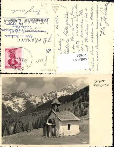 567639,Foto Ak Kirchlein Bergkirche Bergkulisse