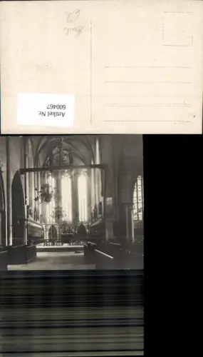 600467,Foto Ak Kirche Innenansicht