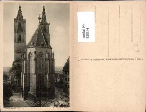 625344,Rothenburg ob der Tauber St Jakobskirche Kirche