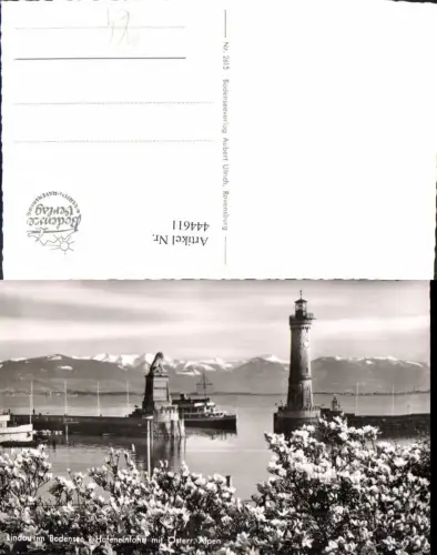 444611,Leuchtturm Lindau i. Bodensee Hafeneinfahrt Schiff Dampfer