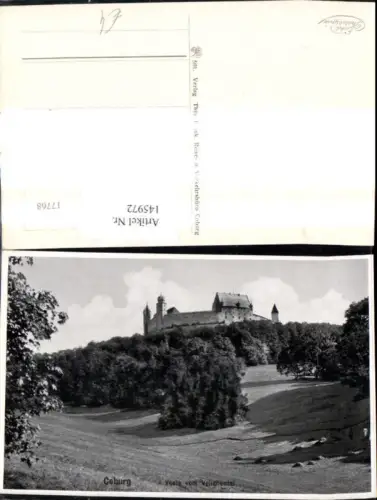 145972,Foto Ak Coburg Veste Festung v. Veilchental